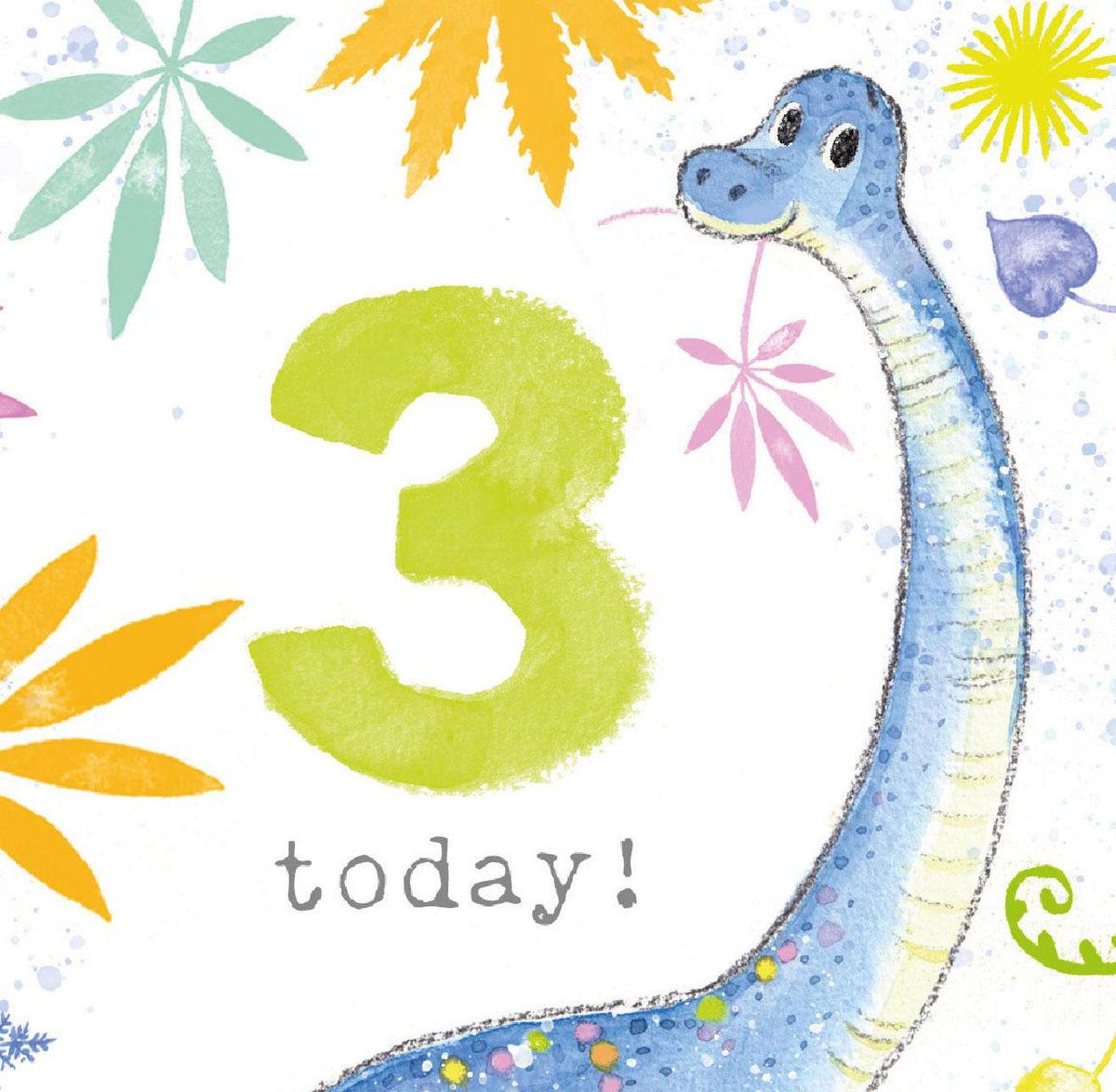 Greeting Card - Age 3 - Diplodocus