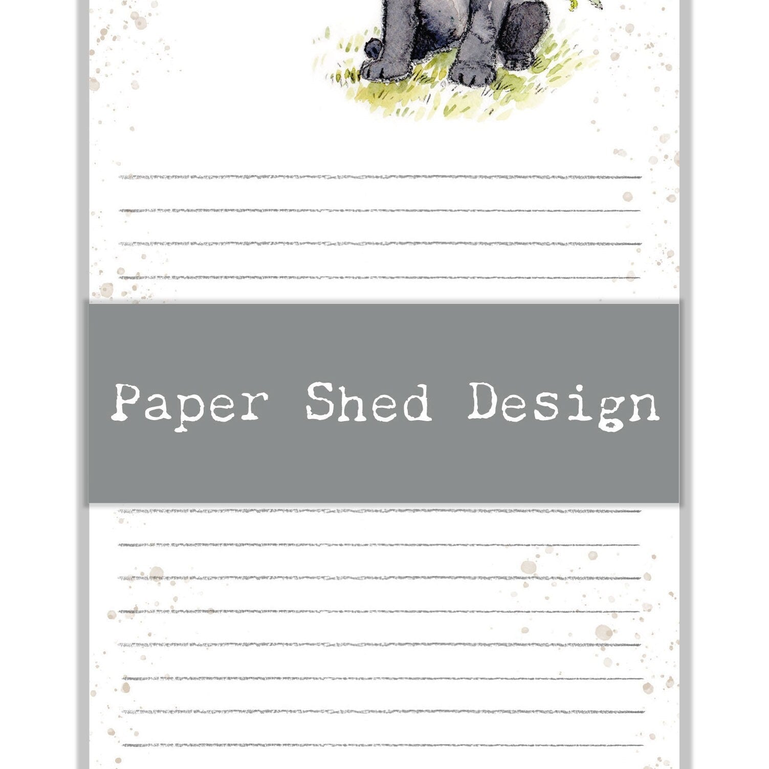 To Do List Pad - Black Labrador Puppy & Flowers