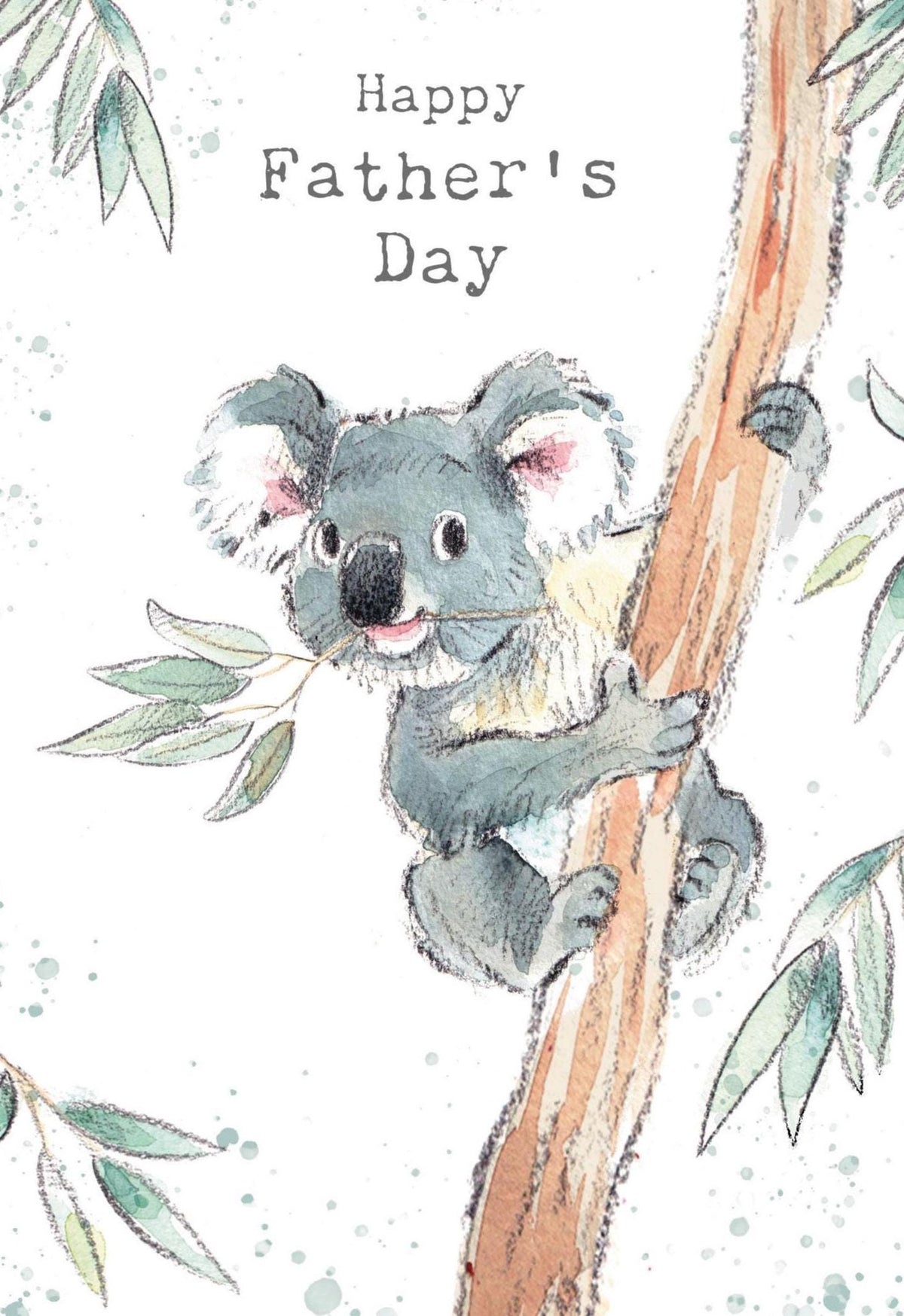 Father's Day Card - Happy Father's Day - Koala Bear in Tree