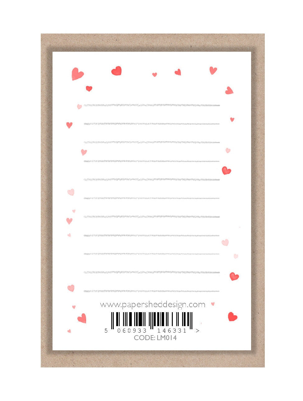 Sentiment Card - Always & Forever x - 2 Rabbits with Hearts