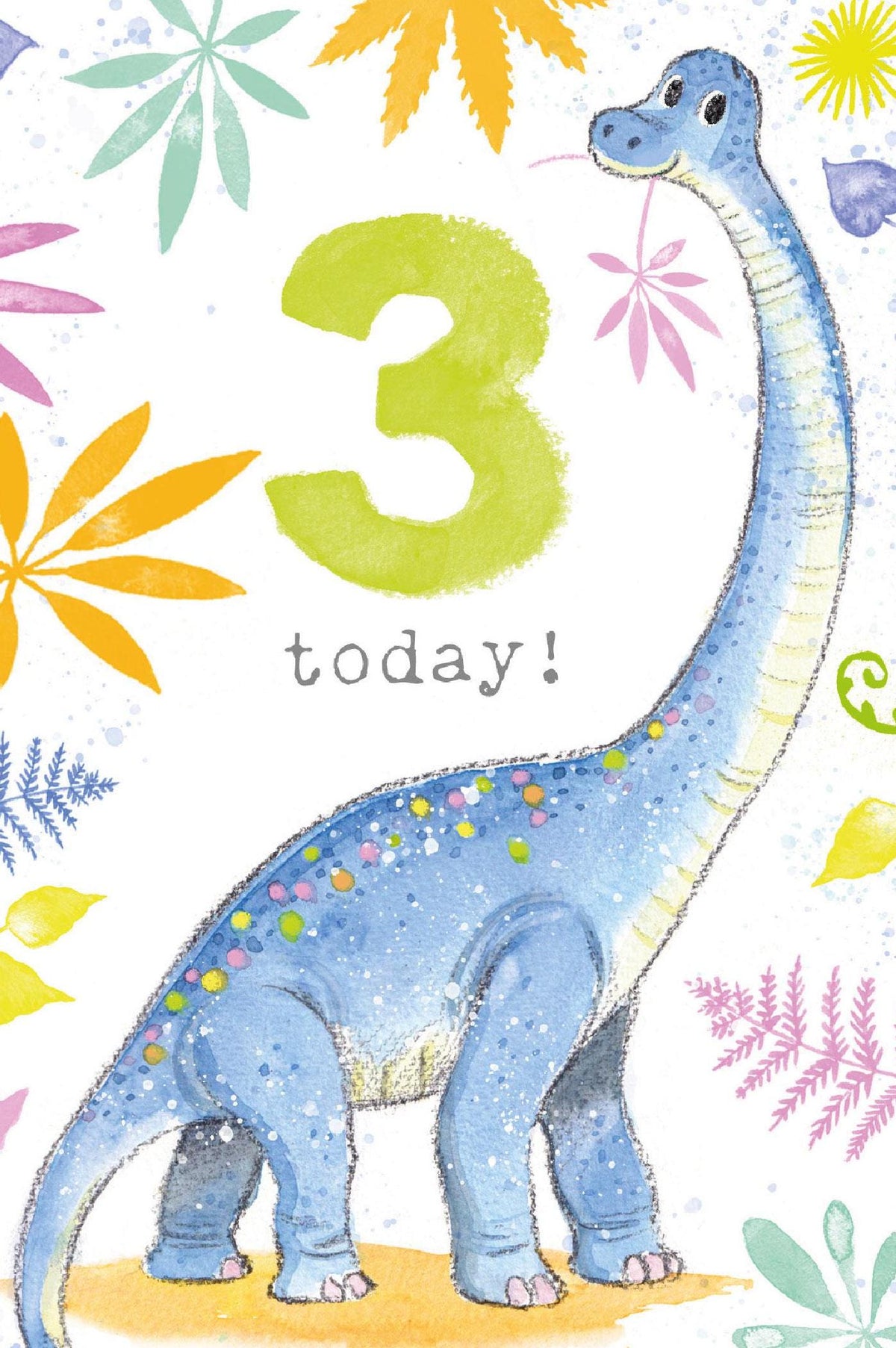 Greeting Card - Age 3 - Diplodocus