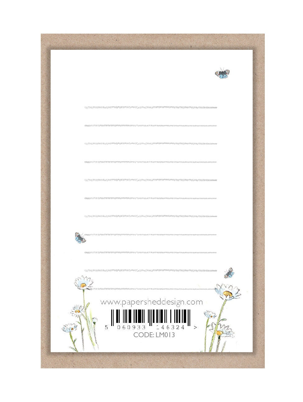 Sentiment Card - All You Need Is Love...And a Dog - Puppy with Flower