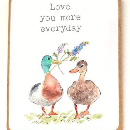 Quality Fridge Magnet - Love you more everyday - Meerkats design - MDF-  Made in the UK - FM010