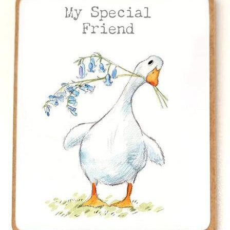 Quality Fridge Magnet - Special Friend - White Duck design - MDF-  Made in the UK - FM02