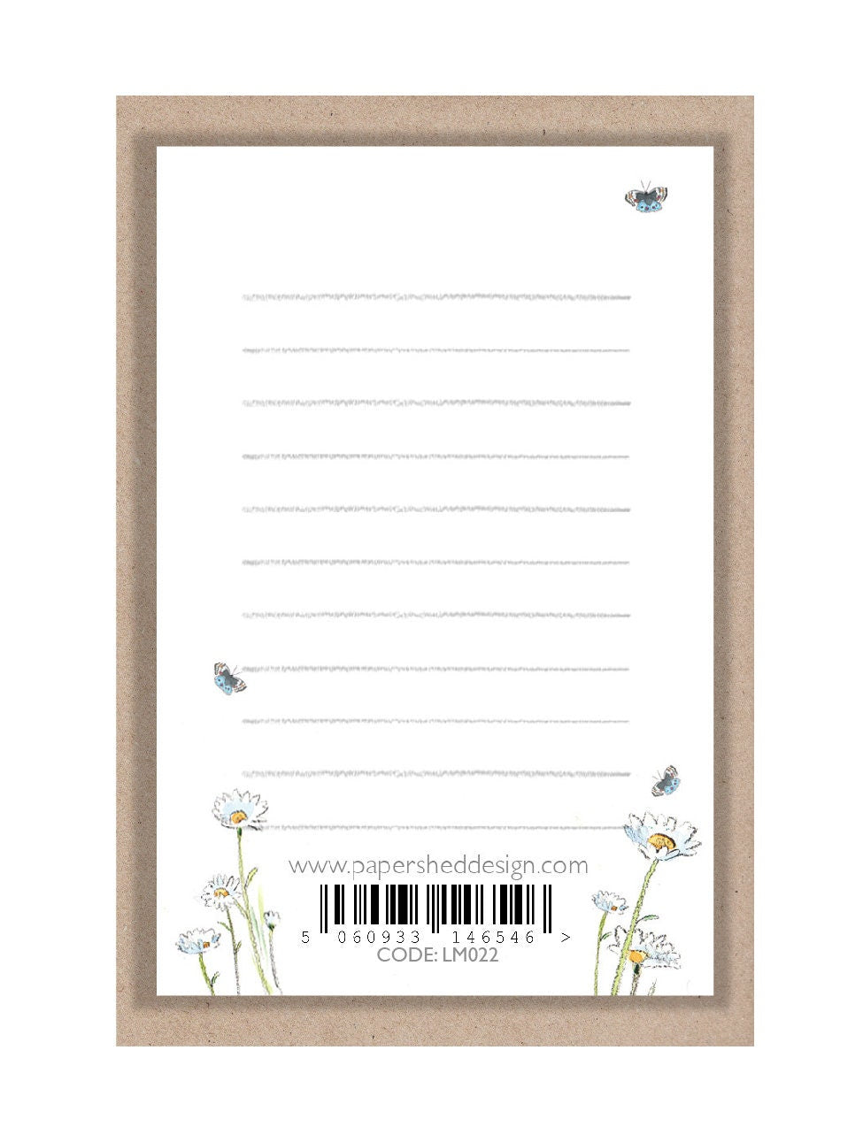 Sentiment Card - Here For You x - Black Labrador Puppy with Flowers