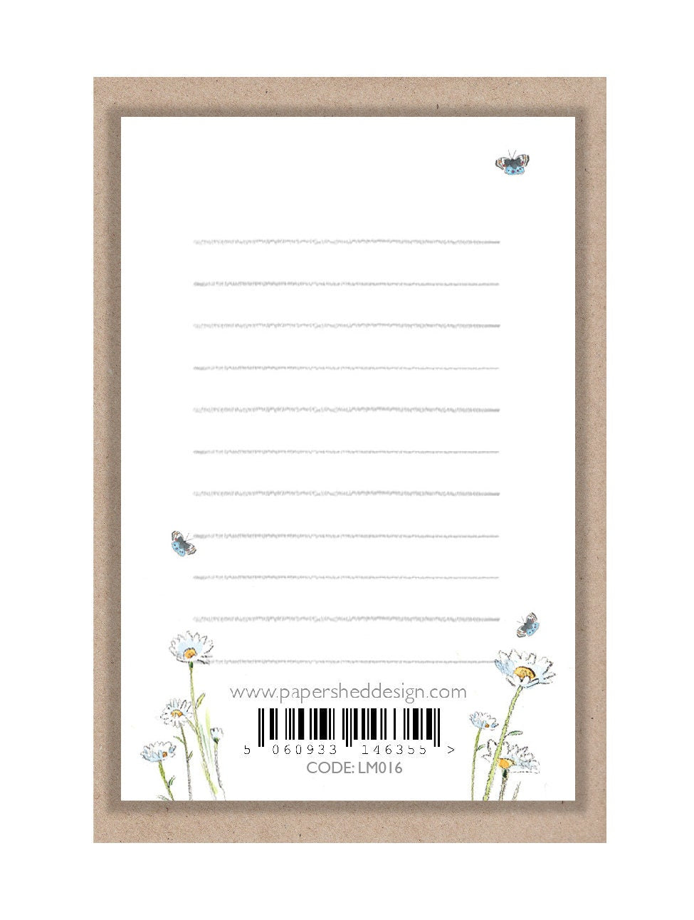 Sentiment Card - Believe in Yourself x - Mouse Holding Flowers