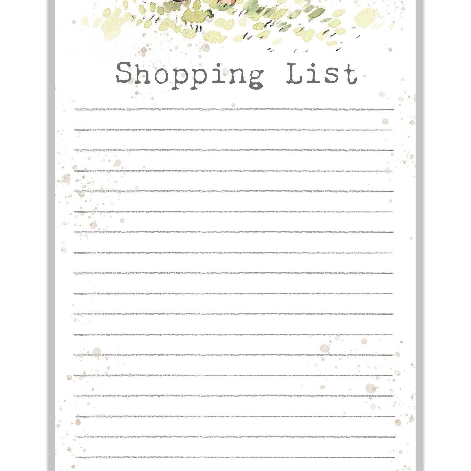 Shopping List Pad - Dachshund Running with Butterflies