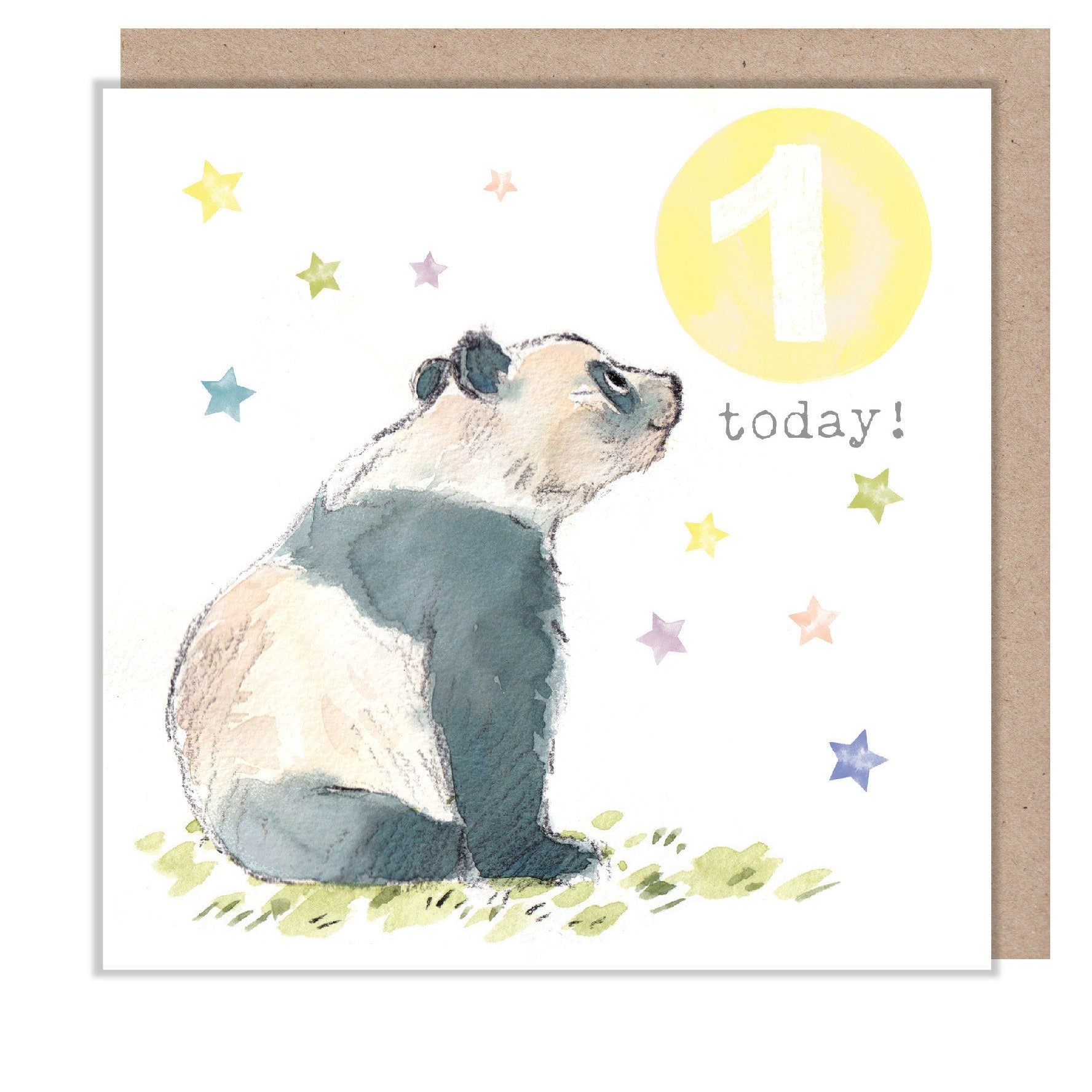 Age 1 Birthday Card - Panda