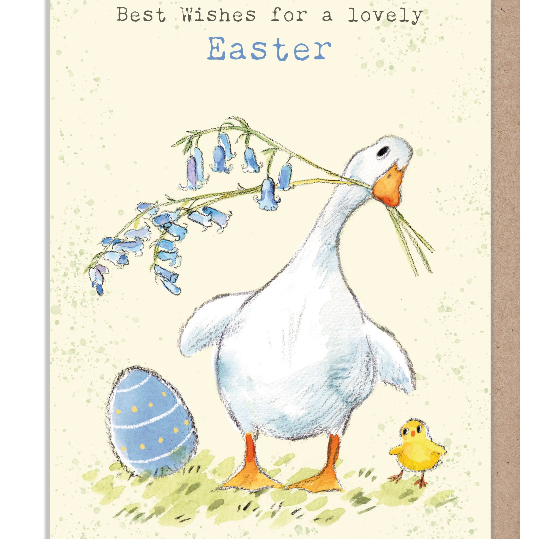 Easter Card - White duck
