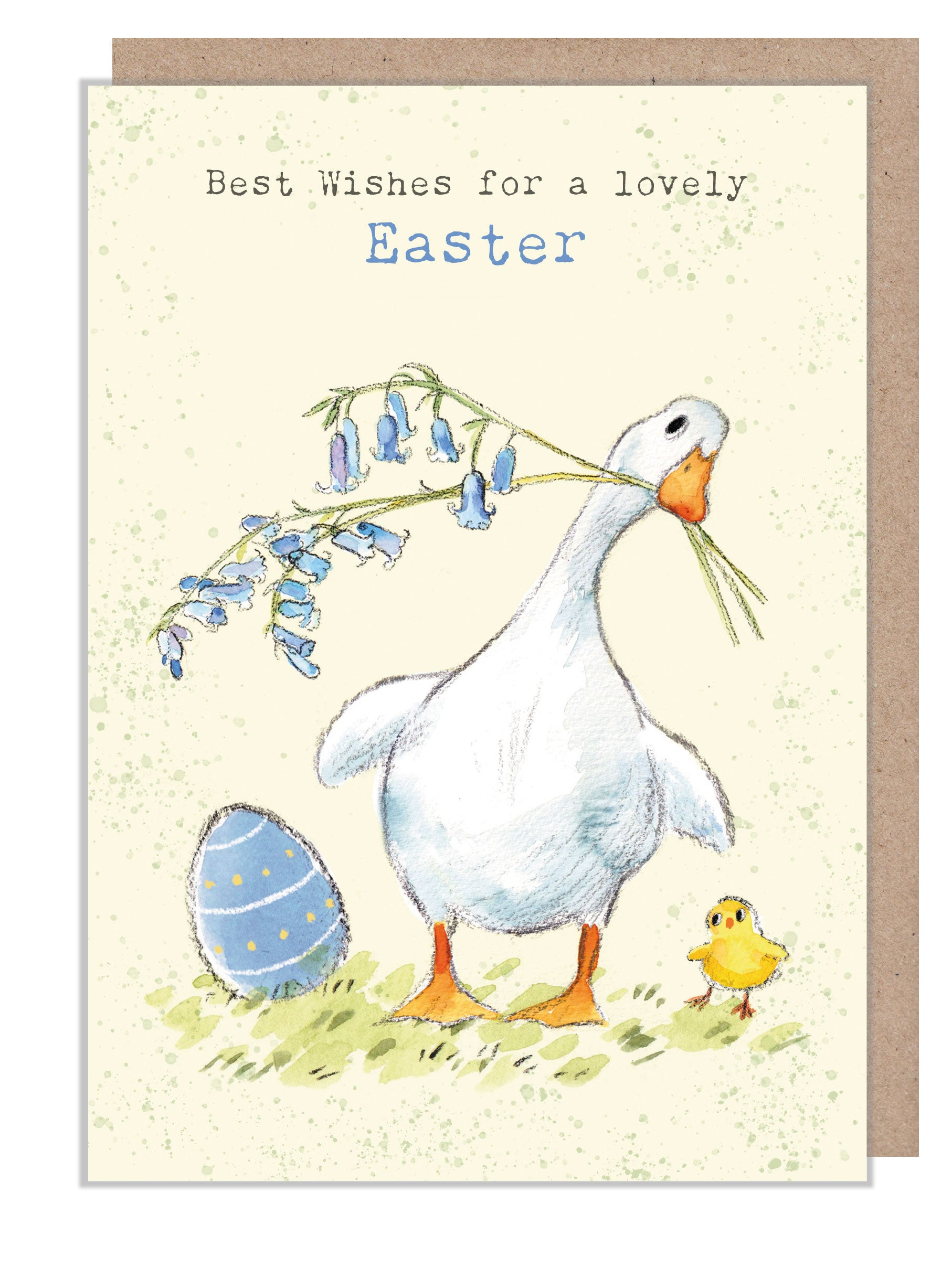 Easter Card - White duck