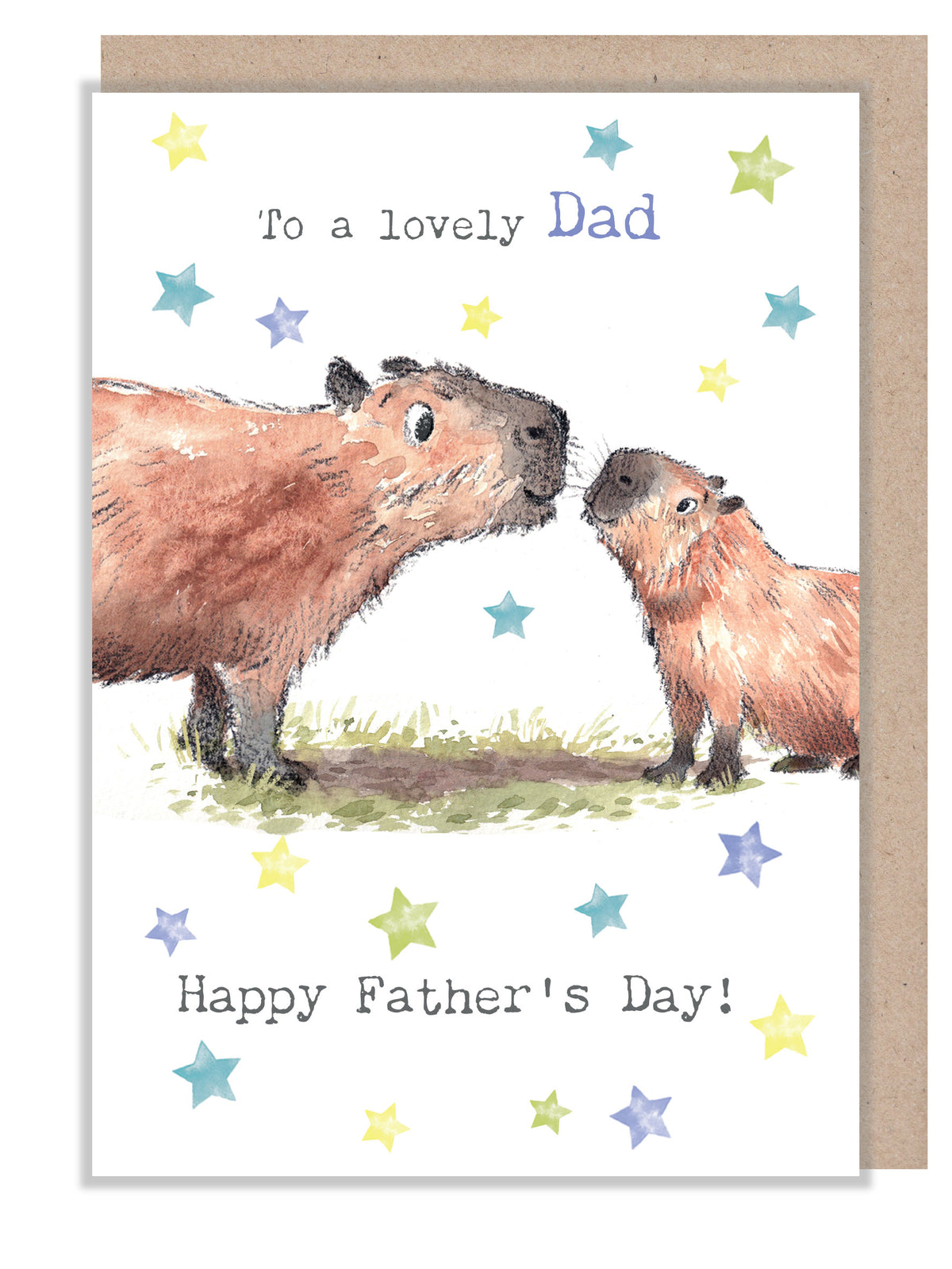 Fathers day card - Capybara