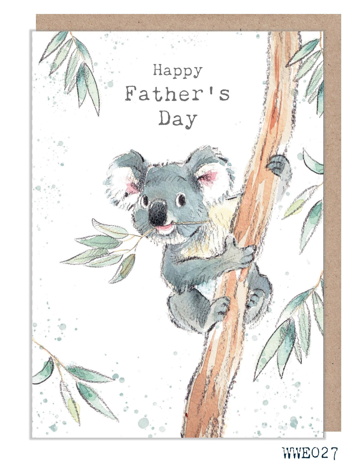 Father's Day Card - Happy Father's Day - Koala Bear in Tree