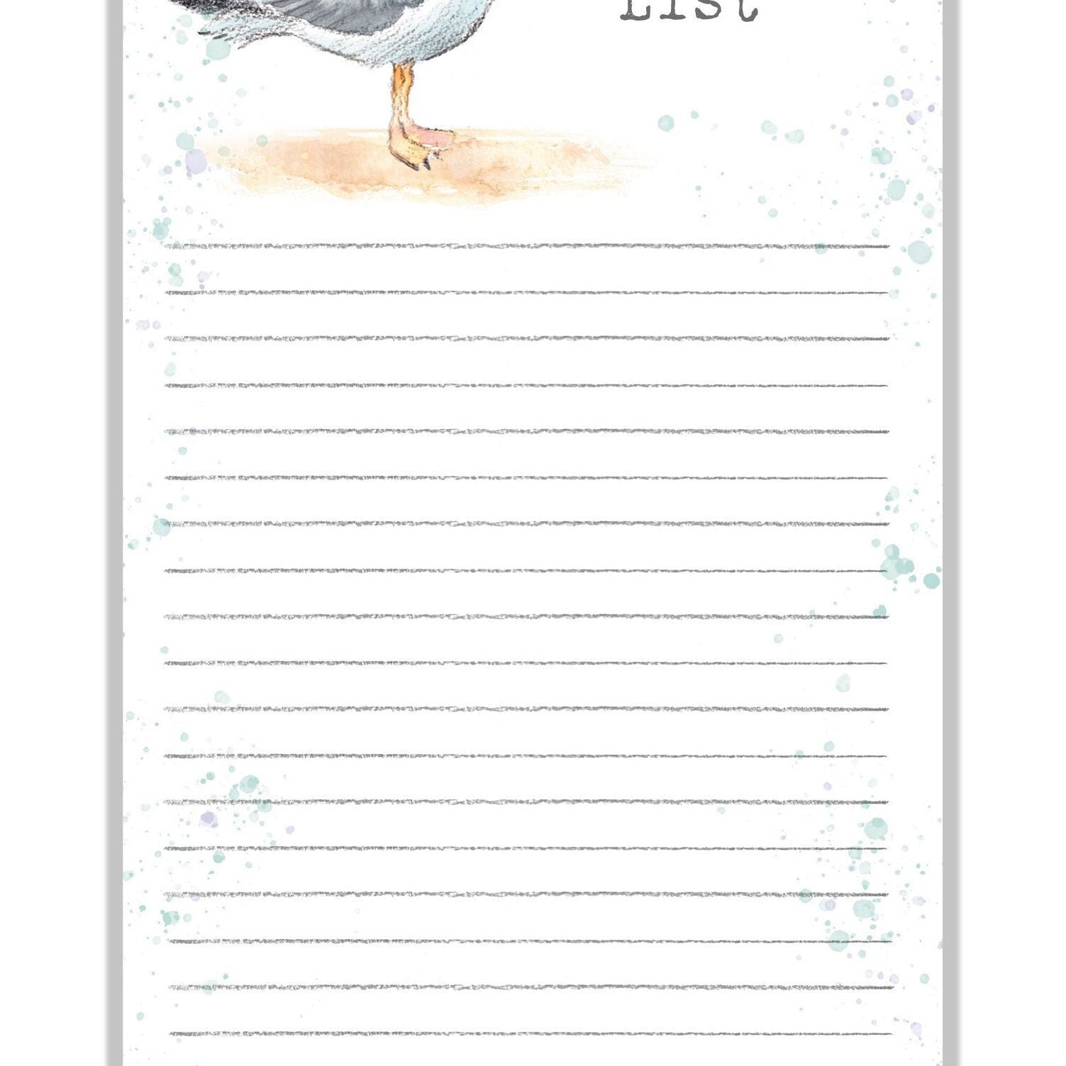 To Do List Pad - Seagull with Ice Cream